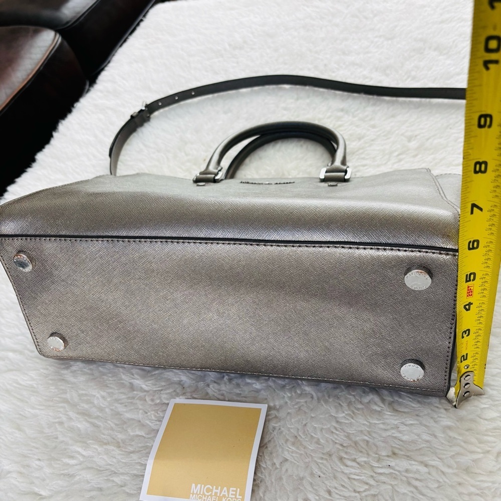 Michael Kors Metallic Olive Brown Satchel/Shoulder Bag - Picture 14 of 16